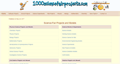 Desktop Screenshot of 1000sciencefairprojects.com