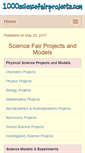 Mobile Screenshot of 1000sciencefairprojects.com